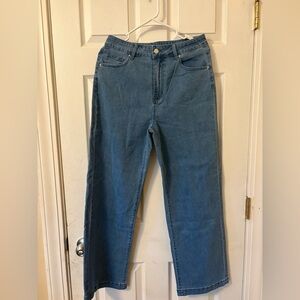 Classic Blue Wide Leg Women's Jeans